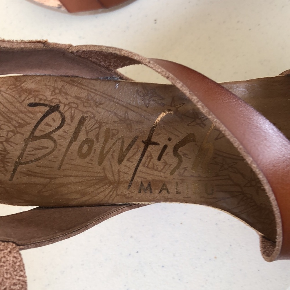 Women's Brown Leather Sandals by Blowfish Malibu - Picture 4 of 17